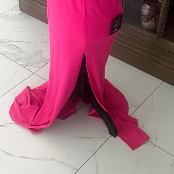 Lulu's Vibrant Pink Strapless Dress - Picture 3 of 8